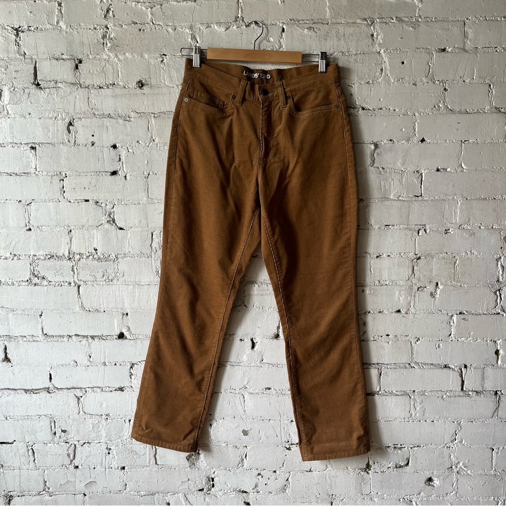 Lands' End Women’s Tan Corduroy Chinos